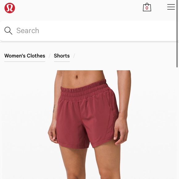 ISO Lululemon Tracker/Track That Shorts in Size 8 - Picture 2 of 2